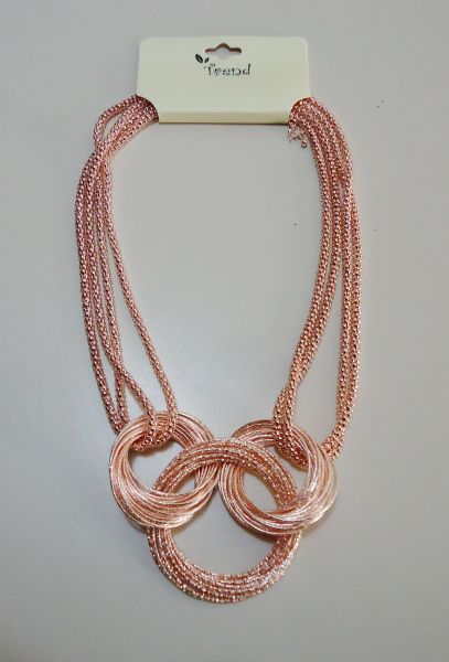 Colar Argolas Rosê