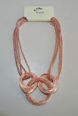Colar Argolas Rosê